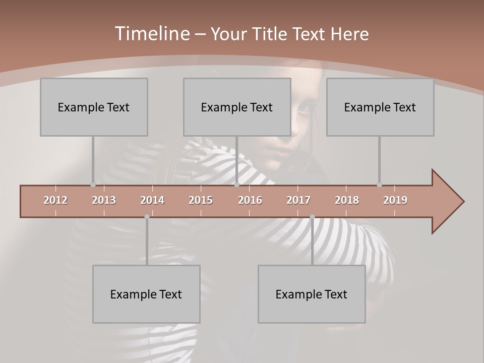 Emotion Pretty Caucasian PowerPoint Template