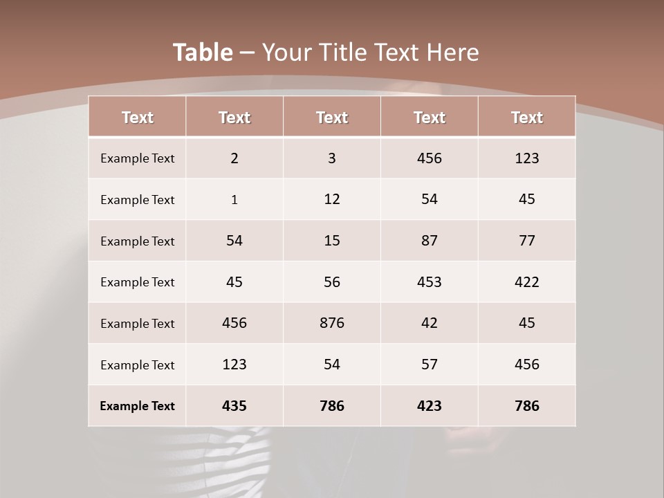Emotion Pretty Caucasian PowerPoint Template