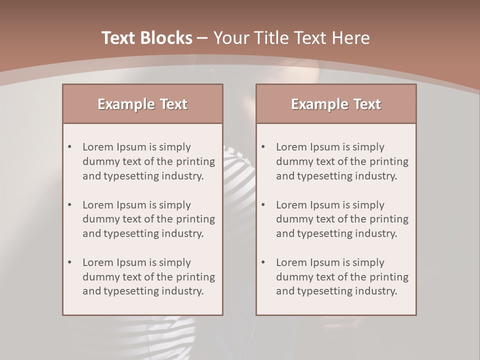Emotion Pretty Caucasian PowerPoint Template