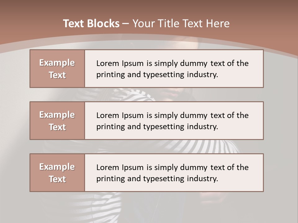 Emotion Pretty Caucasian PowerPoint Template