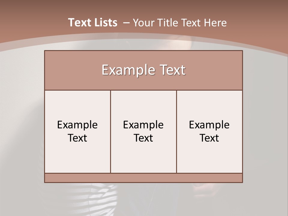 Emotion Pretty Caucasian PowerPoint Template