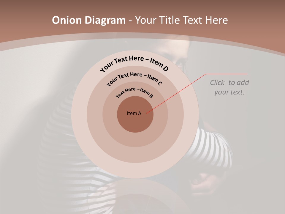 Emotion Pretty Caucasian PowerPoint Template