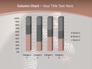 Emotion Pretty Caucasian PowerPoint Template