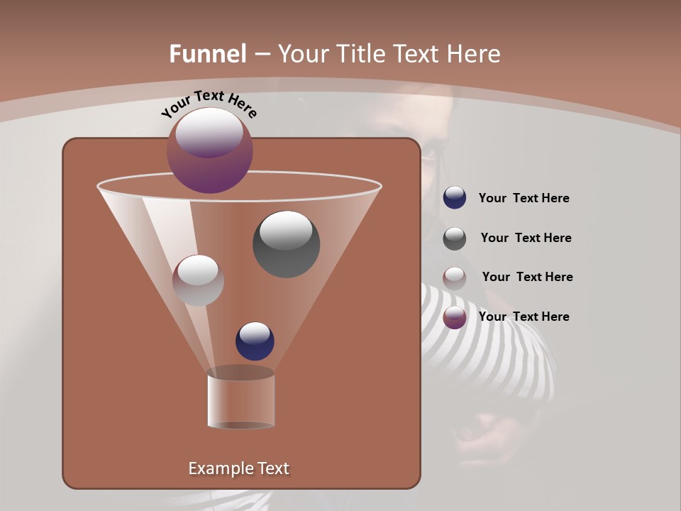 Emotion Pretty Caucasian PowerPoint Template