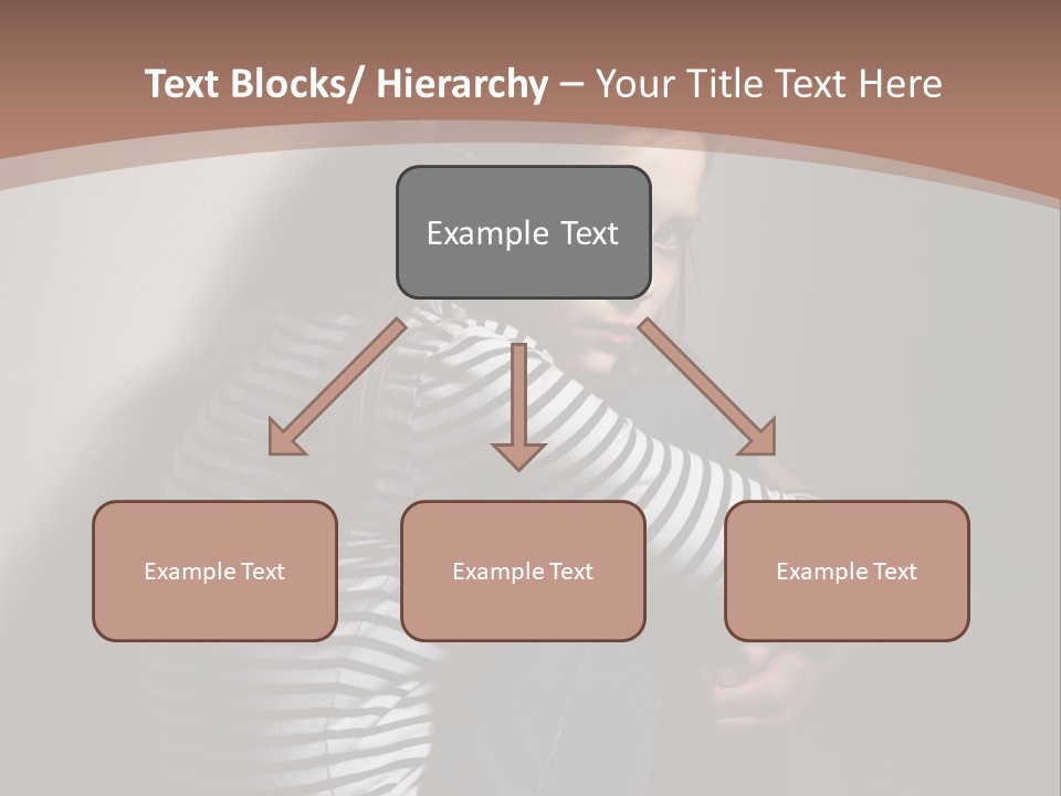 Emotion Pretty Caucasian PowerPoint Template