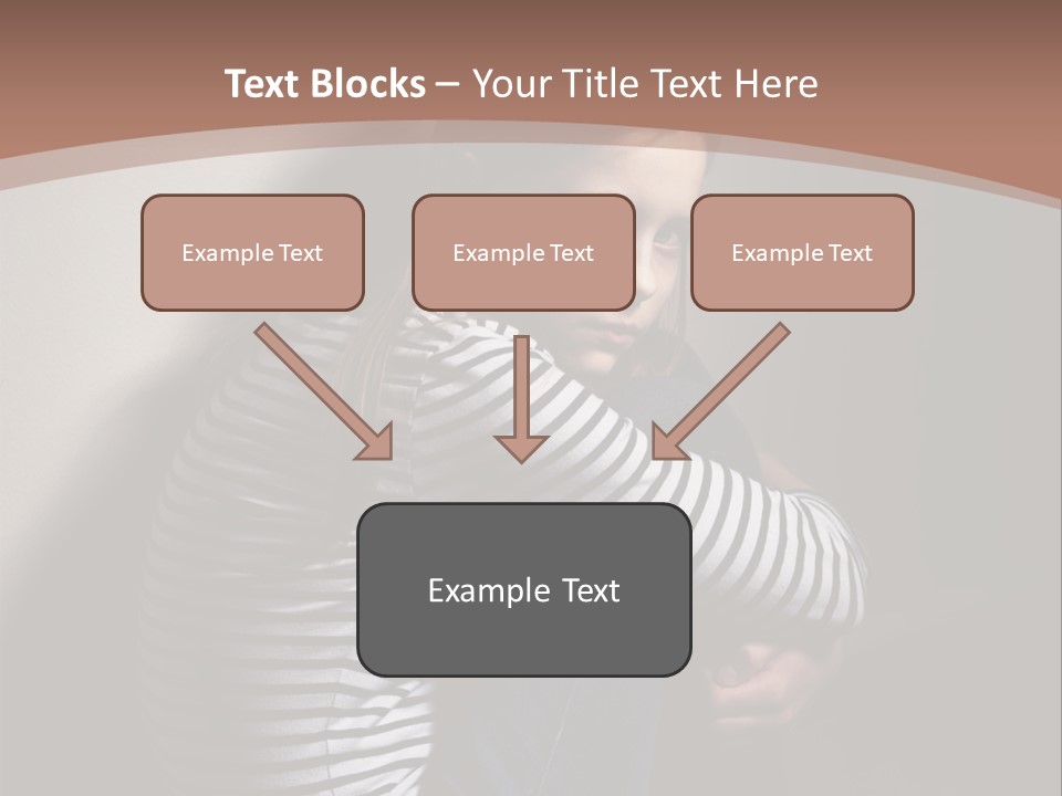 Emotion Pretty Caucasian PowerPoint Template
