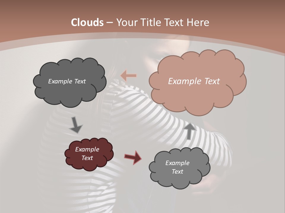 Emotion Pretty Caucasian PowerPoint Template