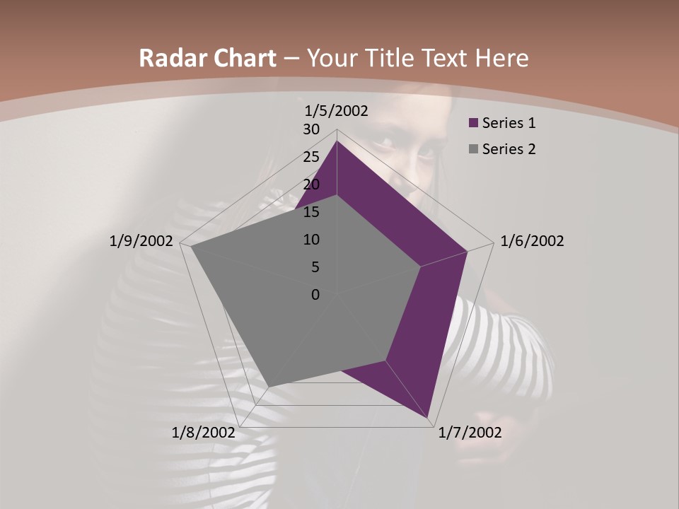 Emotion Pretty Caucasian PowerPoint Template