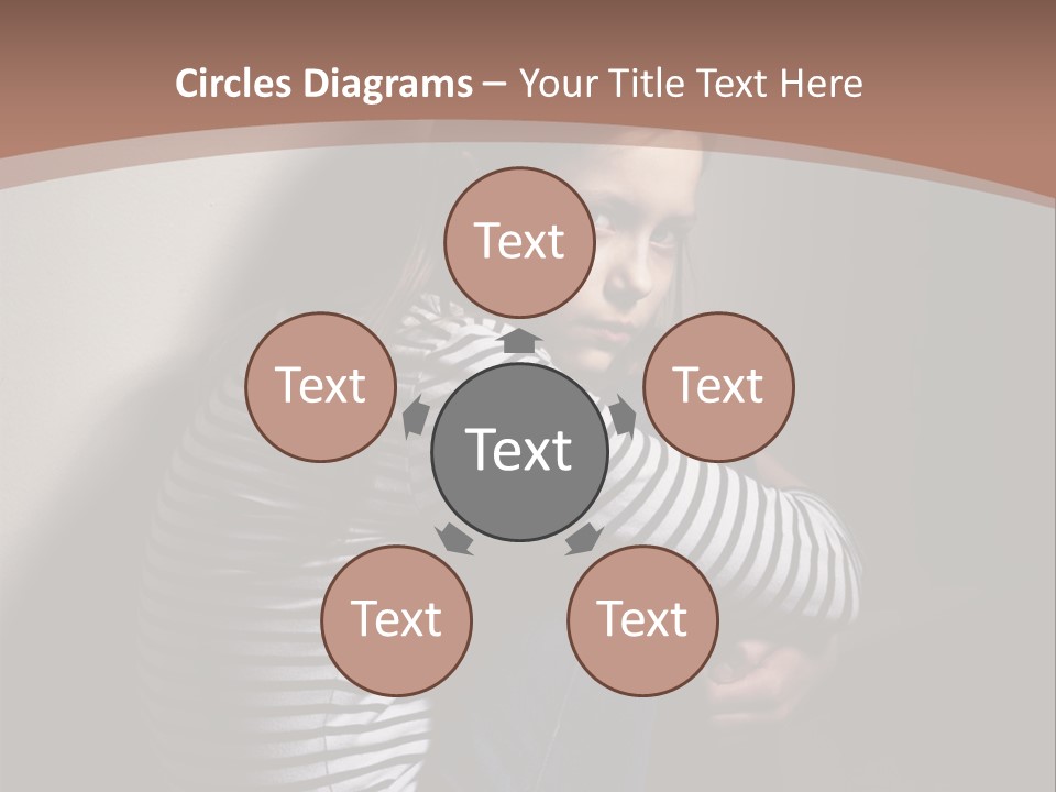 Emotion Pretty Caucasian PowerPoint Template