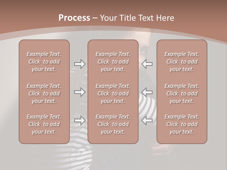 Emotion Pretty Caucasian PowerPoint Template