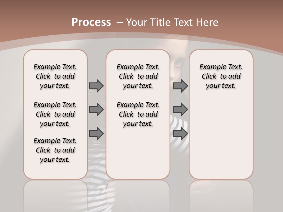 Emotion Pretty Caucasian PowerPoint Template