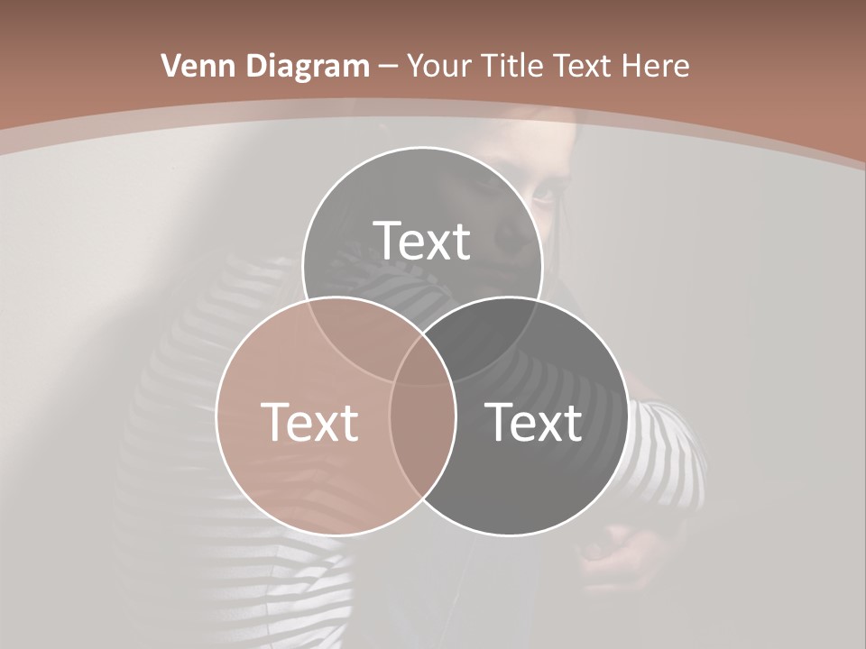 Emotion Pretty Caucasian PowerPoint Template