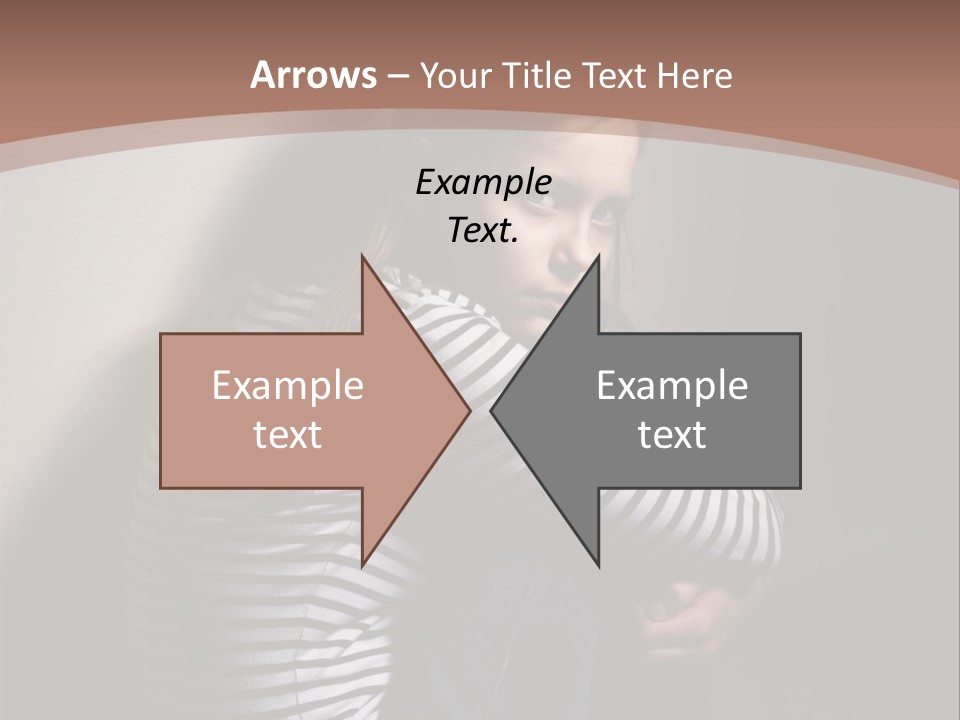 Emotion Pretty Caucasian PowerPoint Template