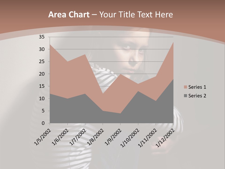 Emotion Pretty Caucasian PowerPoint Template