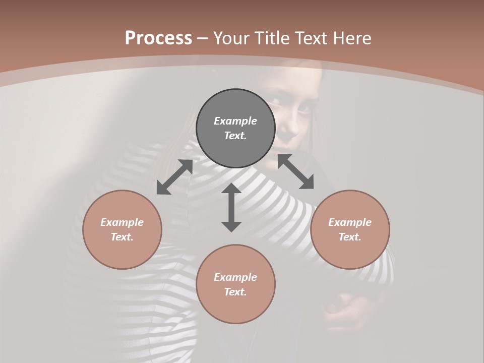 Emotion Pretty Caucasian PowerPoint Template