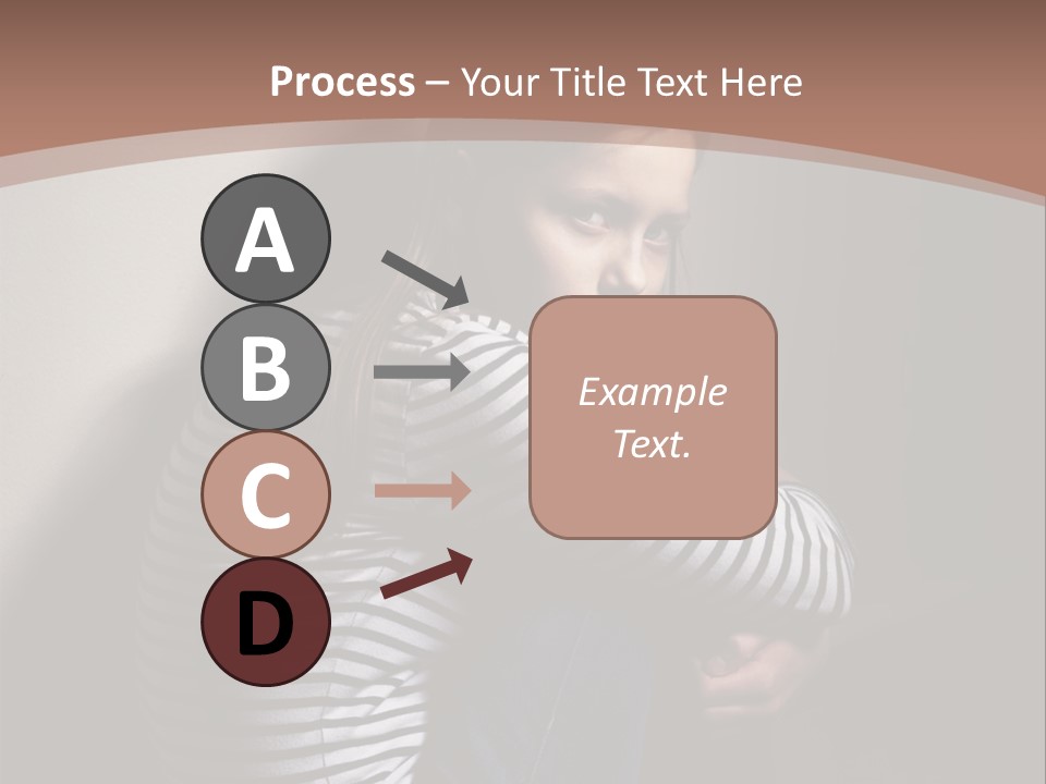 Emotion Pretty Caucasian PowerPoint Template