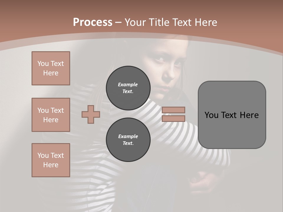 Emotion Pretty Caucasian PowerPoint Template