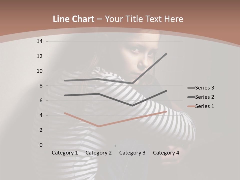 Emotion Pretty Caucasian PowerPoint Template