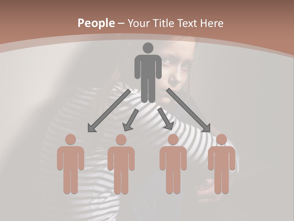 Emotion Pretty Caucasian PowerPoint Template