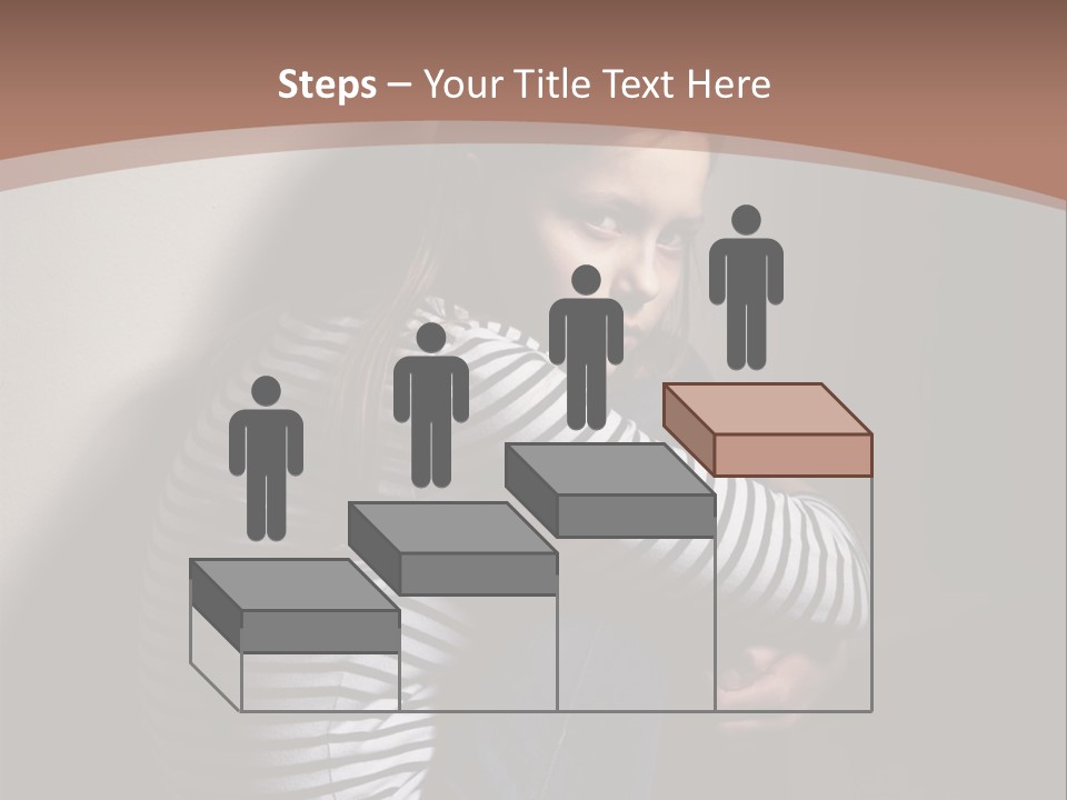 Emotion Pretty Caucasian PowerPoint Template