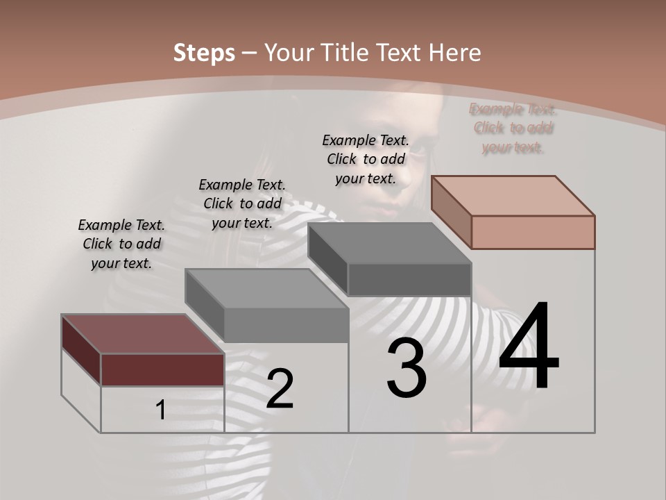 Emotion Pretty Caucasian PowerPoint Template