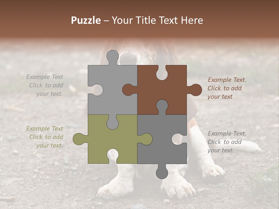 Long Canine Basset PowerPoint Template