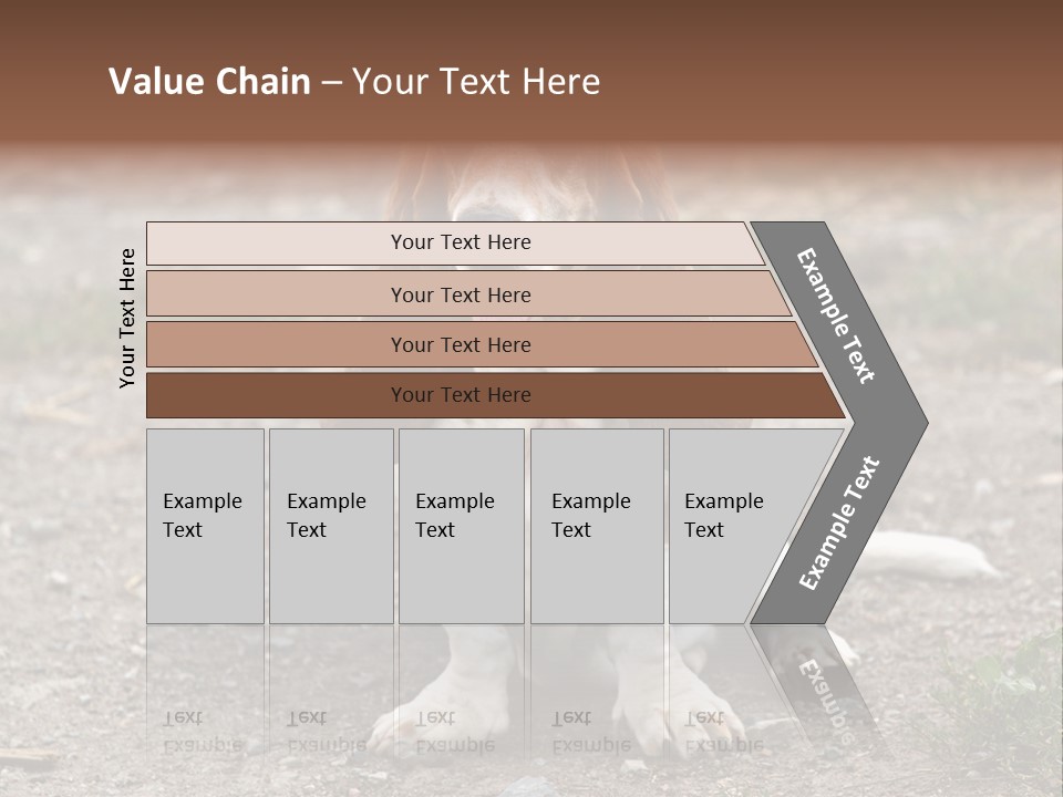Long Canine Basset PowerPoint Template