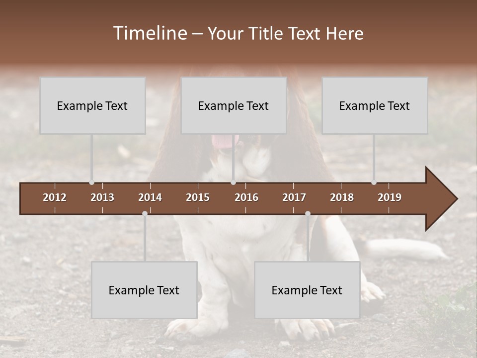 Long Canine Basset PowerPoint Template