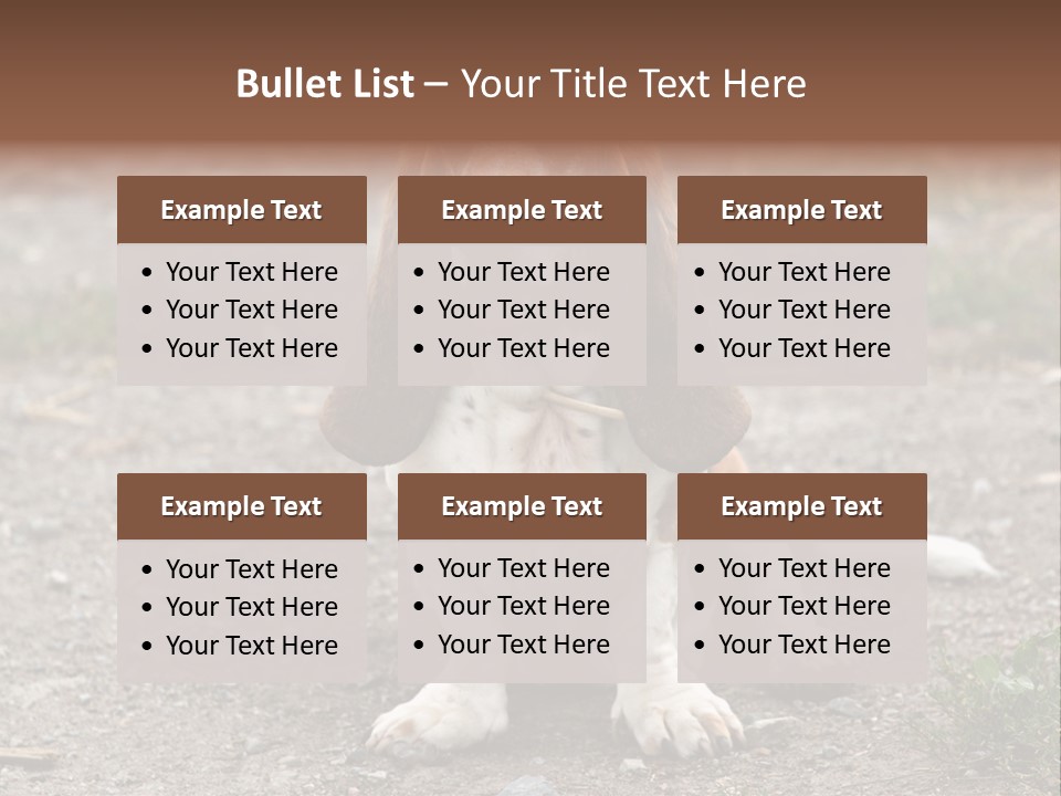 Long Canine Basset PowerPoint Template