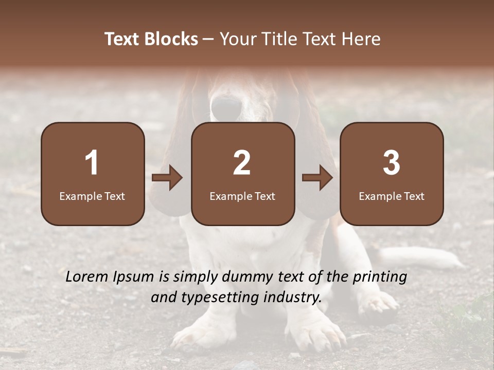 Long Canine Basset PowerPoint Template