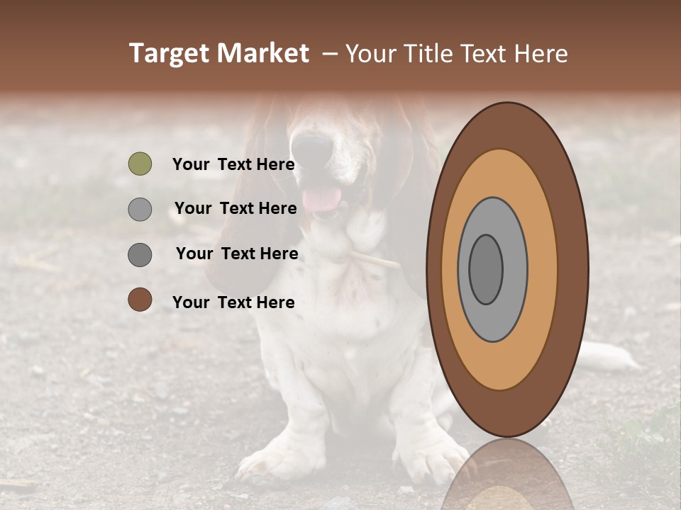 Long Canine Basset PowerPoint Template