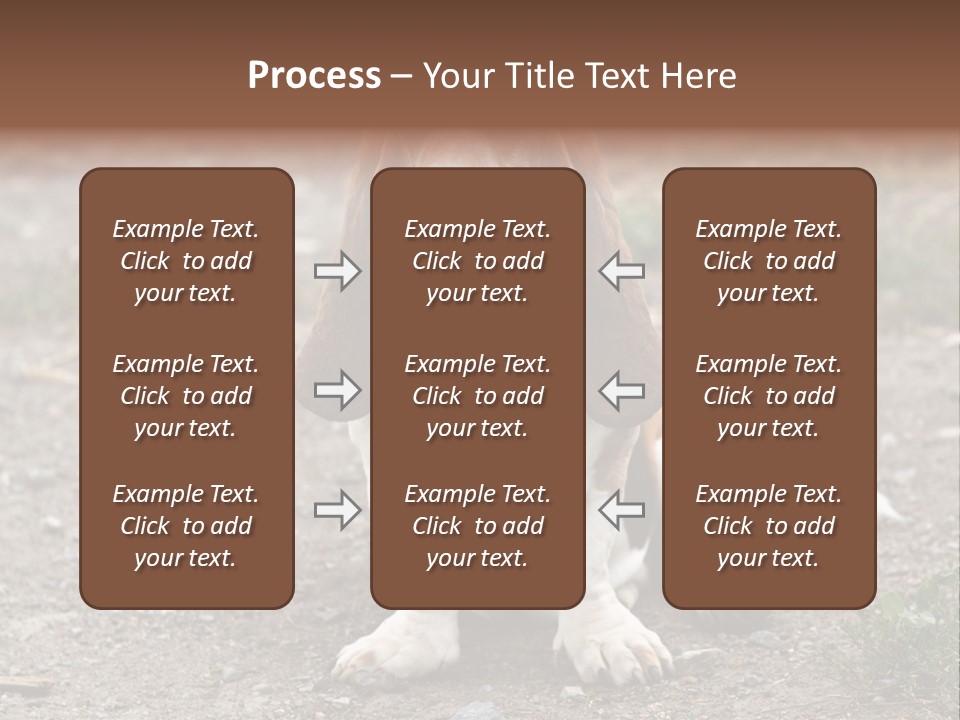 Long Canine Basset PowerPoint Template
