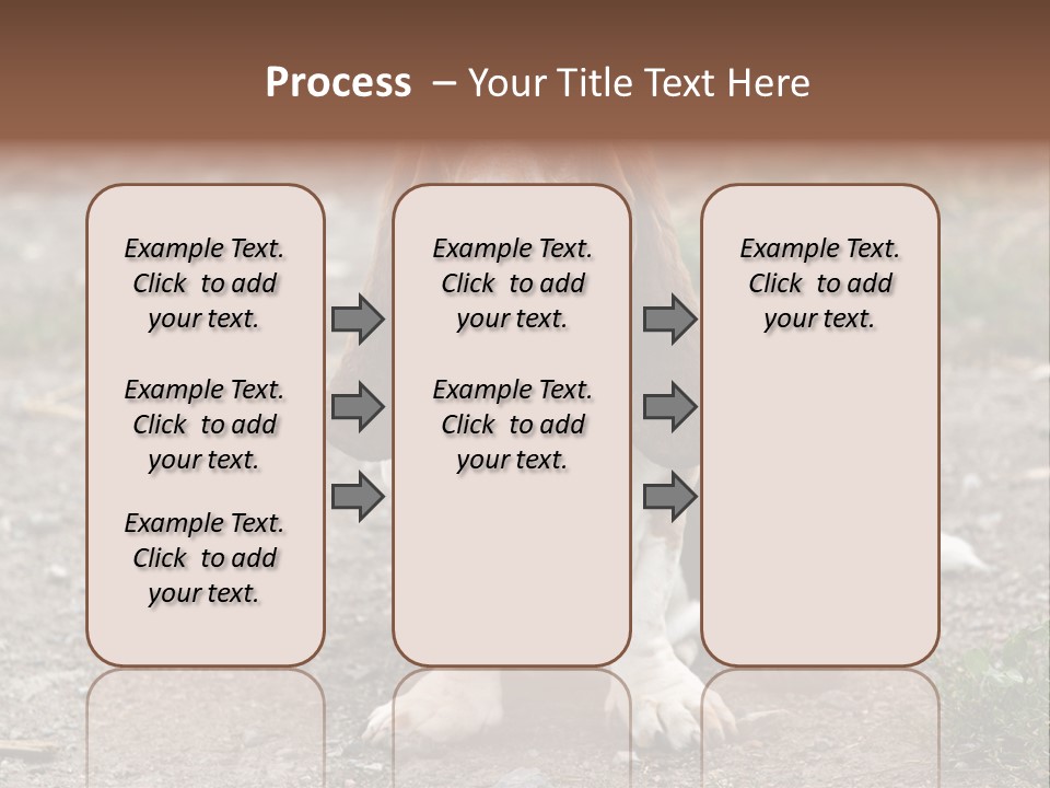 Long Canine Basset PowerPoint Template
