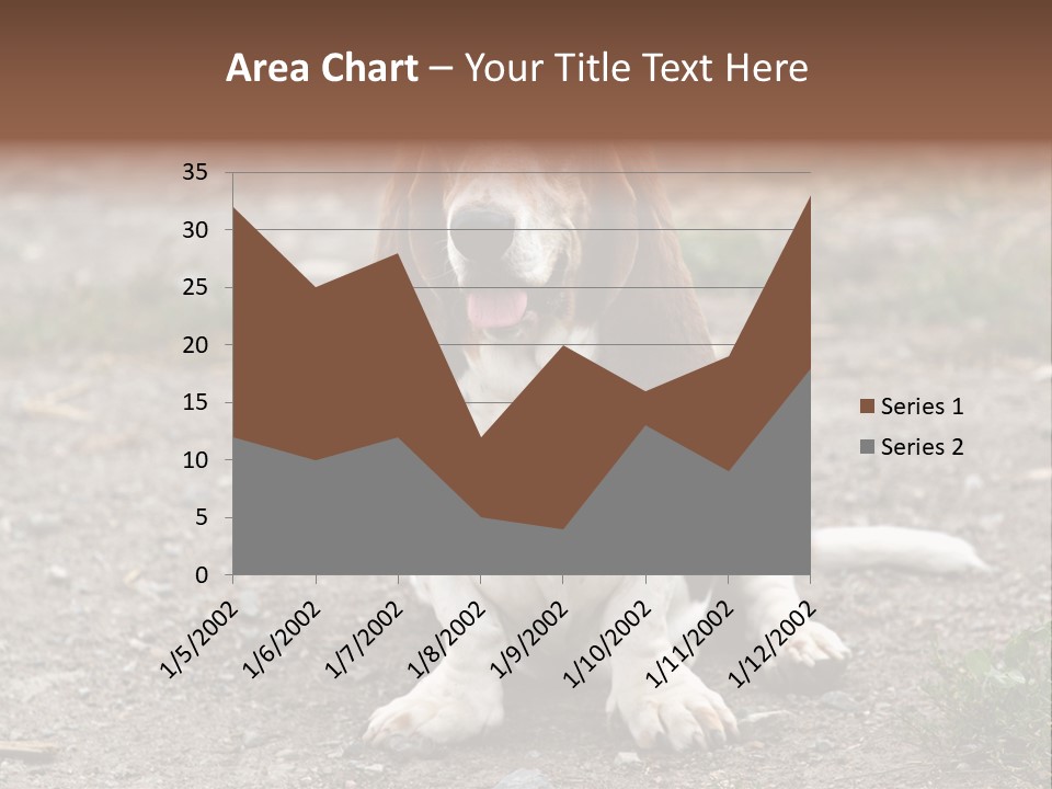 Long Canine Basset PowerPoint Template