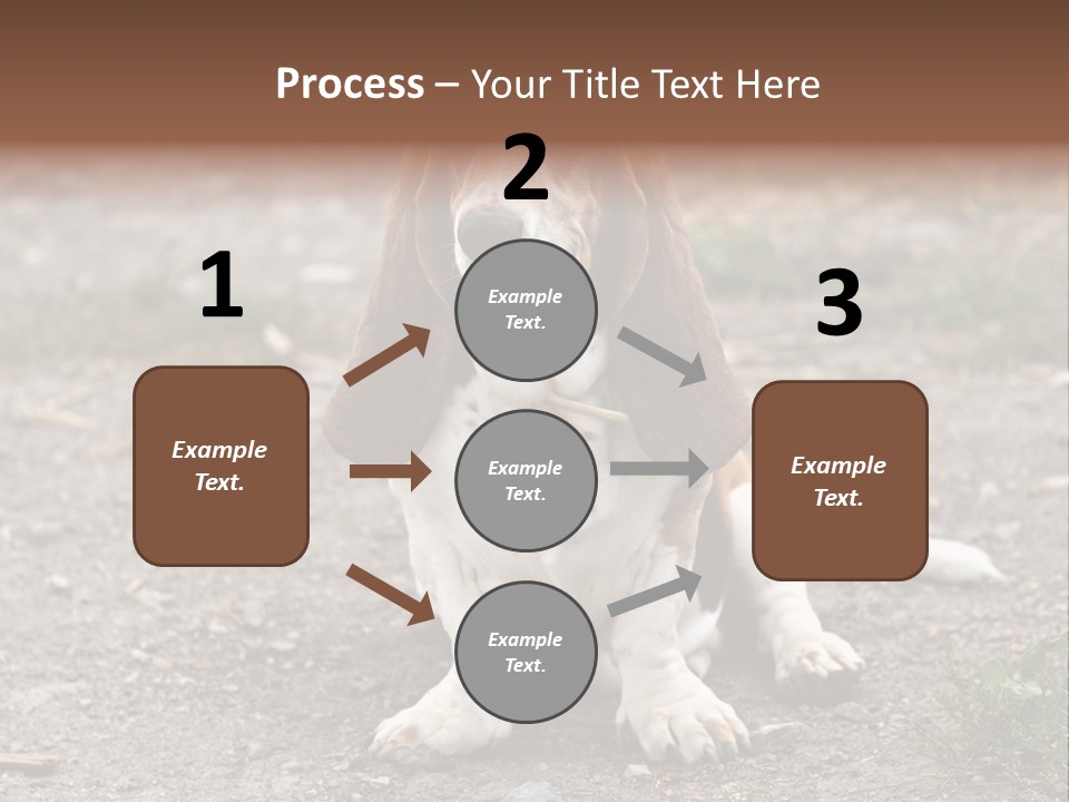 Long Canine Basset PowerPoint Template