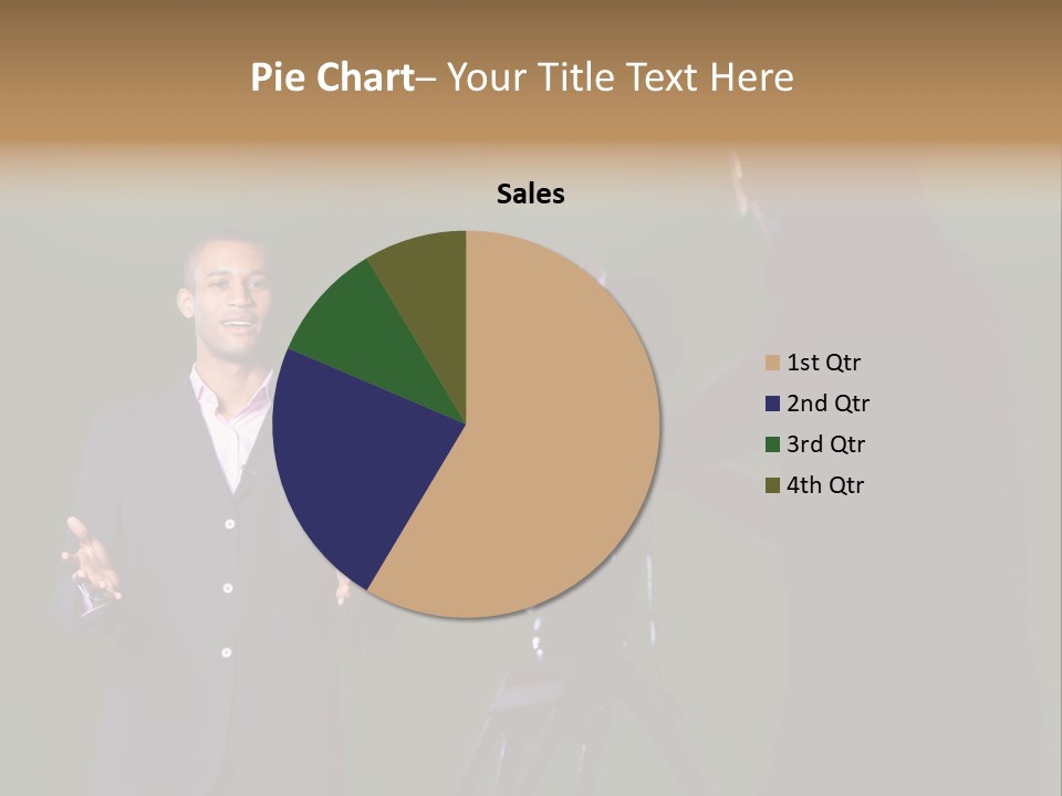 Standing Horizontal Technician PowerPoint Template