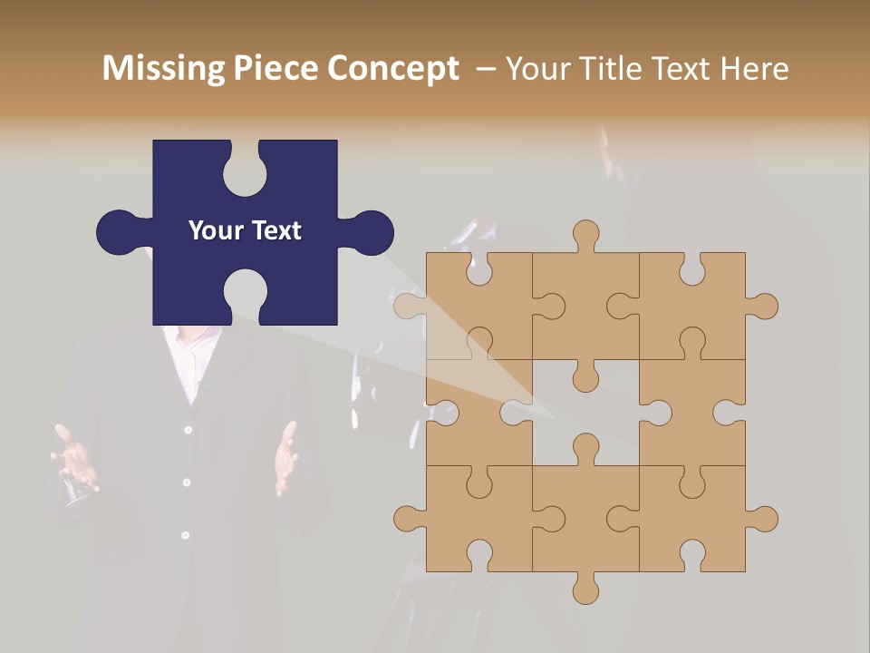 Standing Horizontal Technician PowerPoint Template
