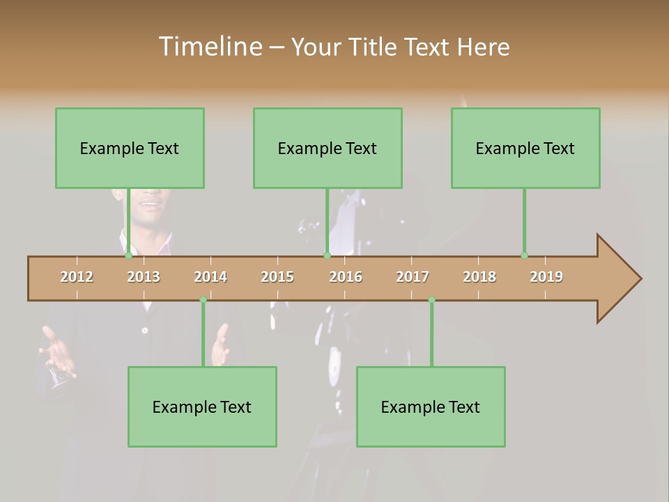 Standing Horizontal Technician PowerPoint Template