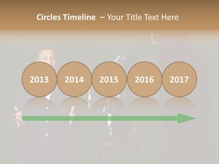 Standing Horizontal Technician PowerPoint Template