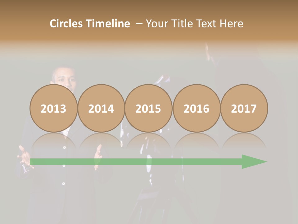 Standing Horizontal Technician PowerPoint Template