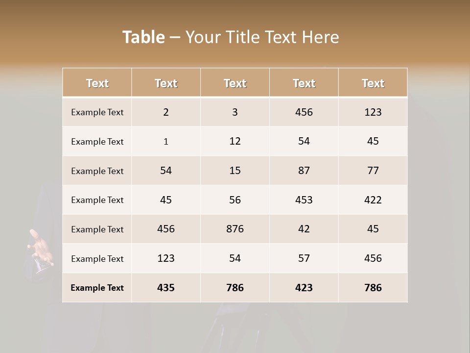 Standing Horizontal Technician PowerPoint Template