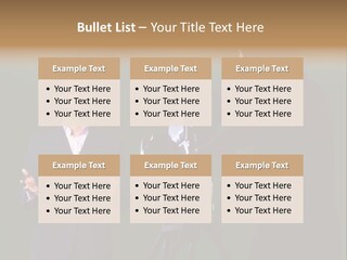 Standing Horizontal Technician PowerPoint Template