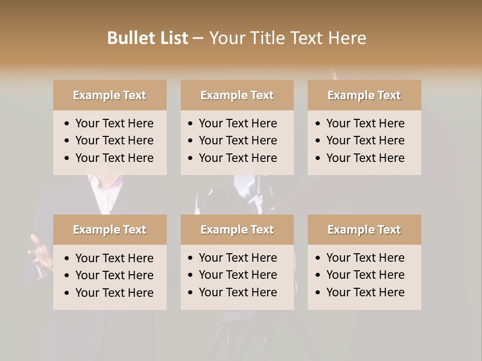 Standing Horizontal Technician PowerPoint Template