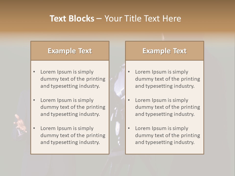 Standing Horizontal Technician PowerPoint Template