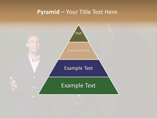 Standing Horizontal Technician PowerPoint Template