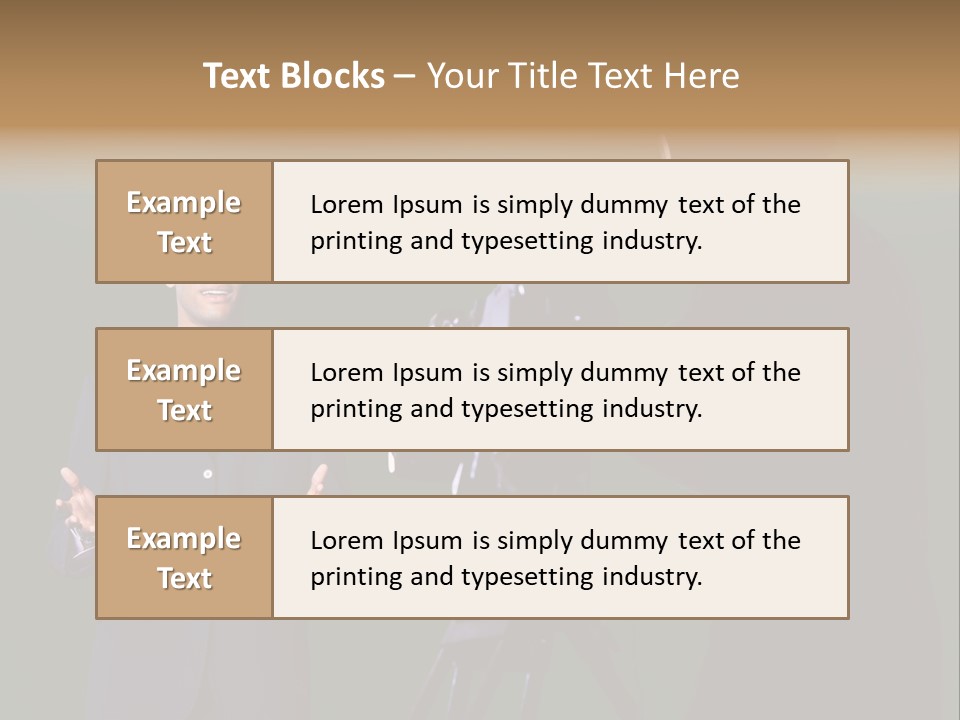 Standing Horizontal Technician PowerPoint Template