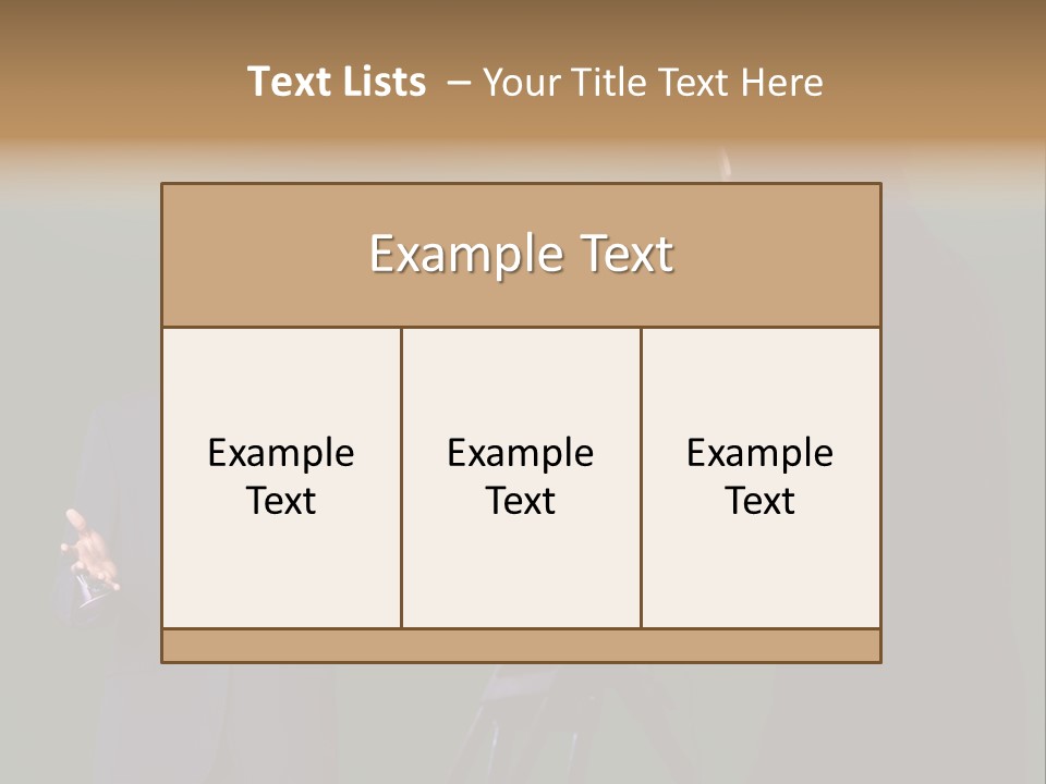 Standing Horizontal Technician PowerPoint Template