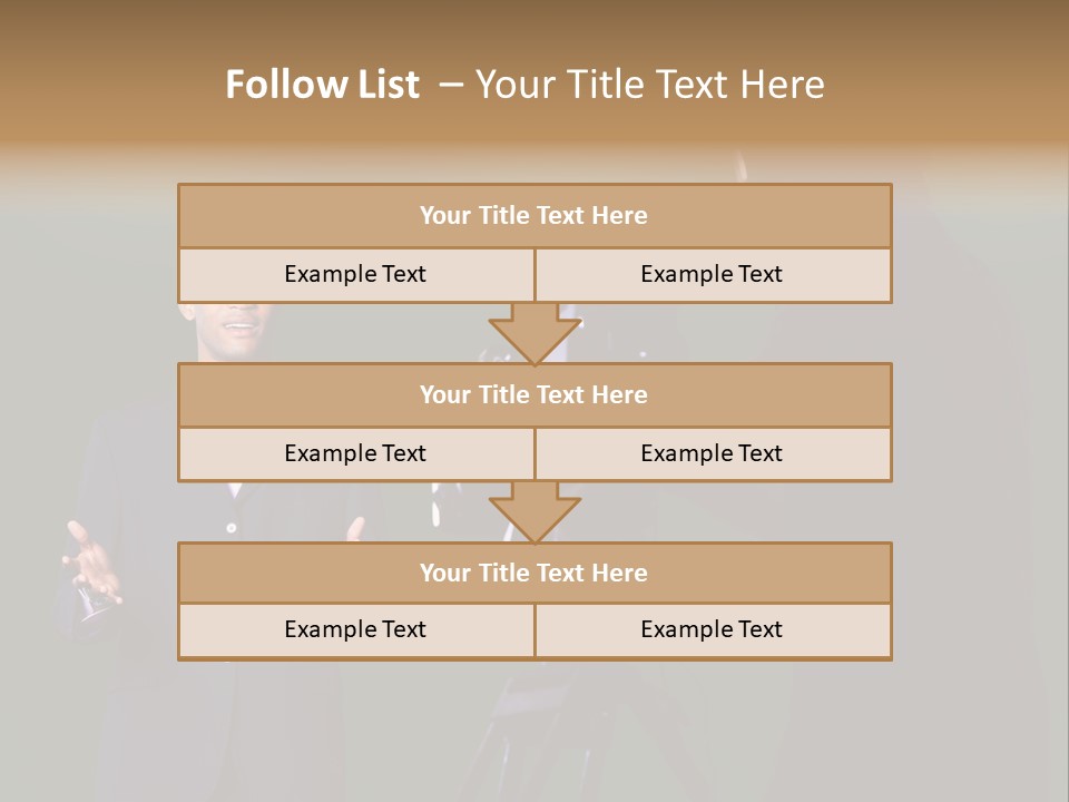 Standing Horizontal Technician PowerPoint Template