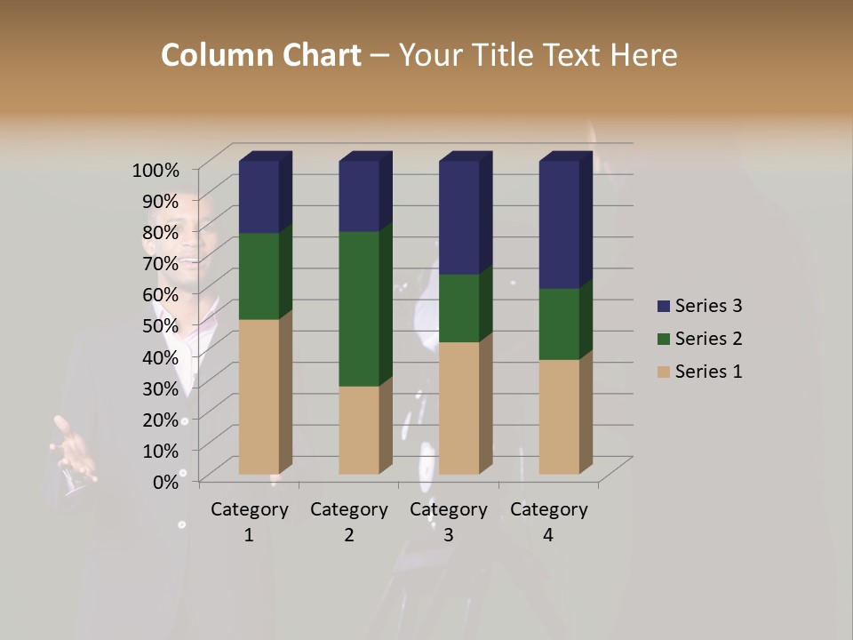 Standing Horizontal Technician PowerPoint Template