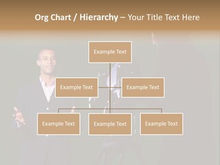 Standing Horizontal Technician PowerPoint Template